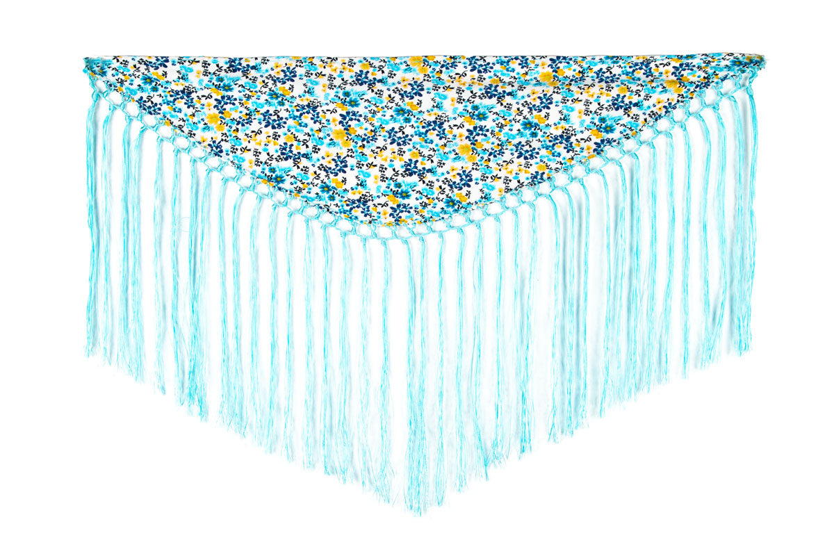 Mantoncillo liberty turquesa bebé