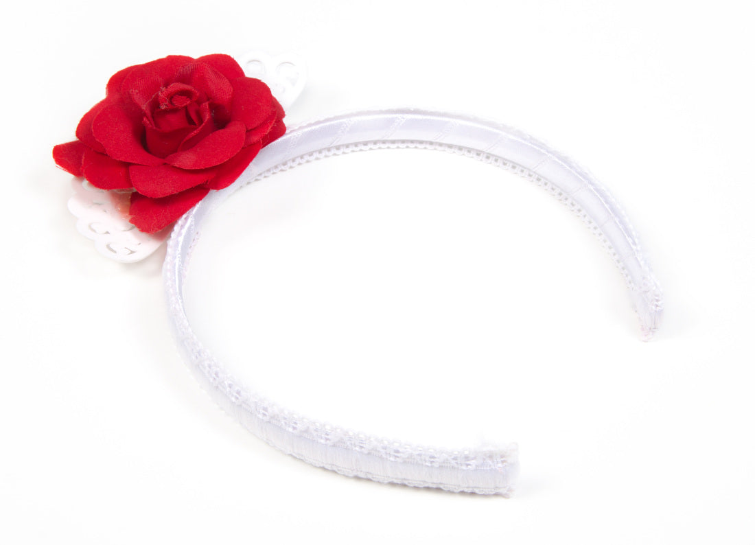 Diadema para niña con flor