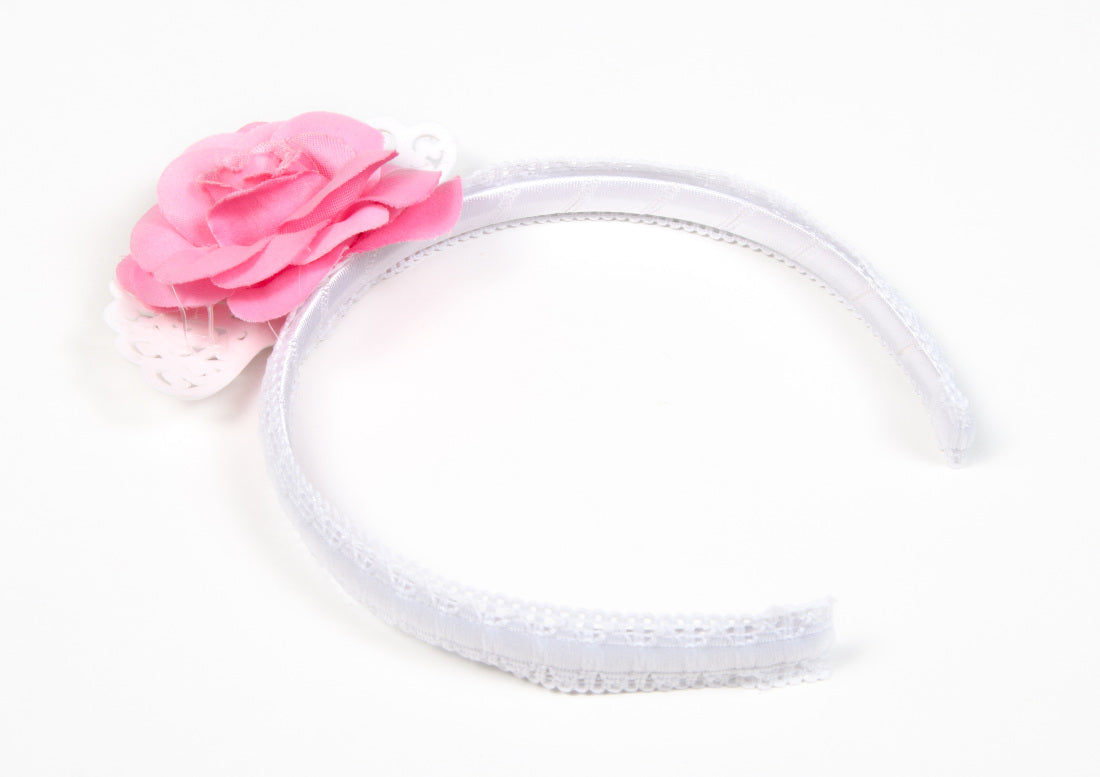 Diadema para niña con flor