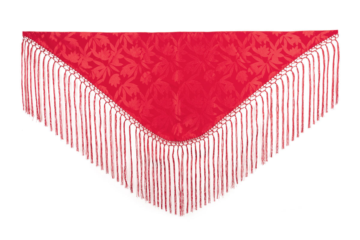 Mantoncillo flamenca niña estampado rojo MiBebesito
