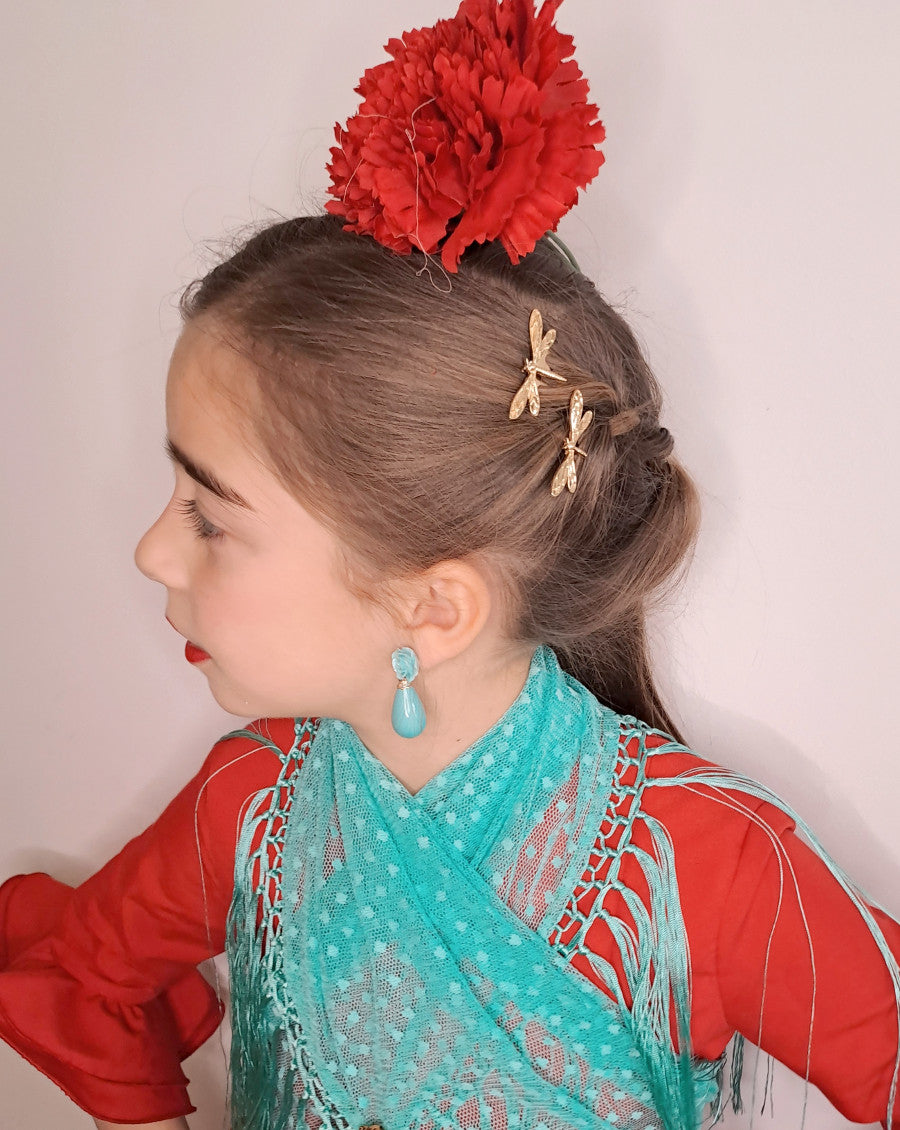 Peinecillo para el pelo libélula dorado MiBebesito