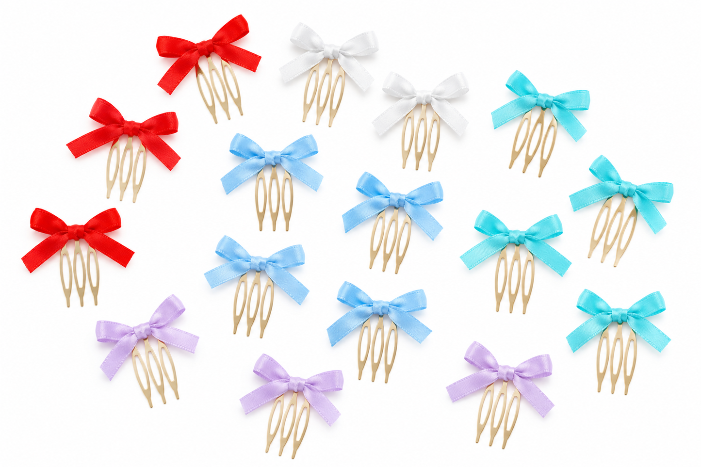 Peinecillos Mini Lazo Para Niña (Pack 2 Unidades)