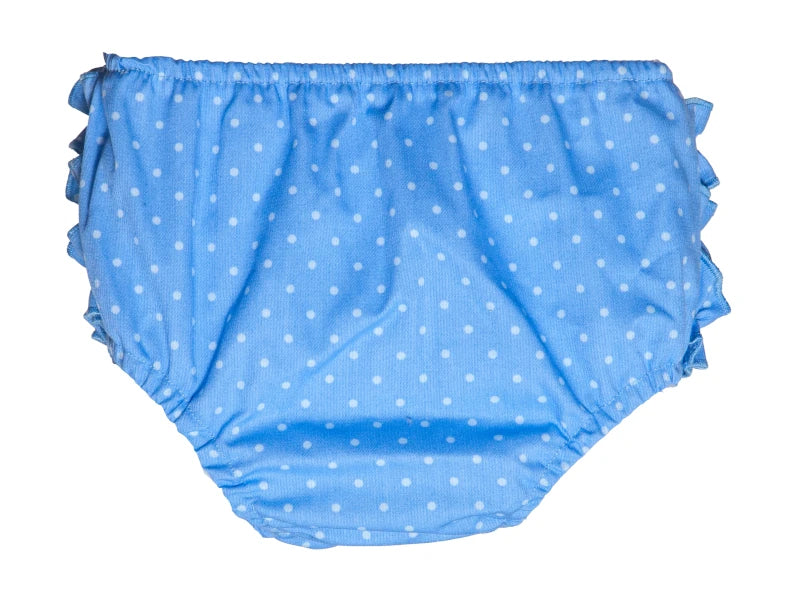 Traje flamenca bebé azul lunar a tono braguita a juego MiBebesito