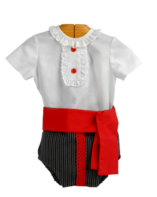 Ranita flamenca para niño estilo campero