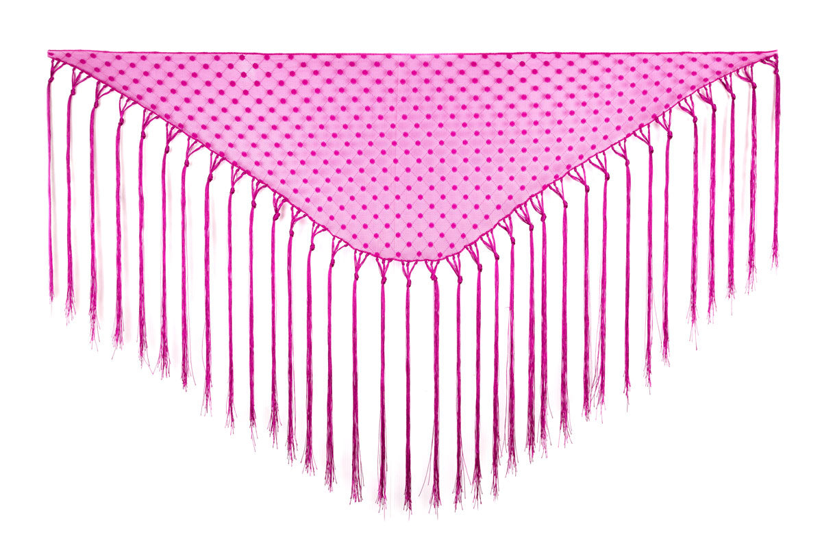 Mantoncillo De Flamenca De Plumeti Buganvilla Para Niña - MiBebesito