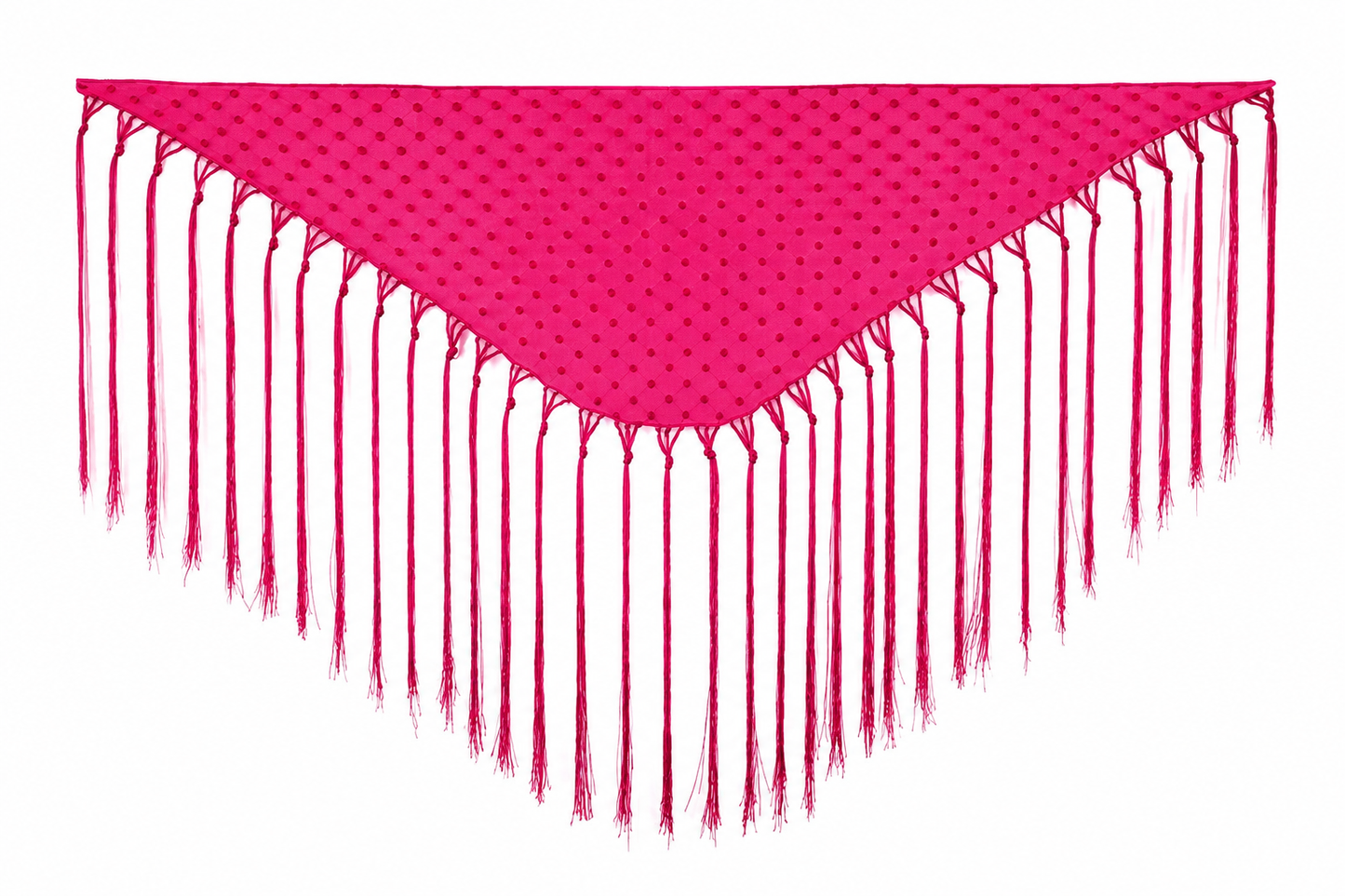 Mantoncillo De Flamenca De Plumeti Fucsia Para Niña - MiBebesito