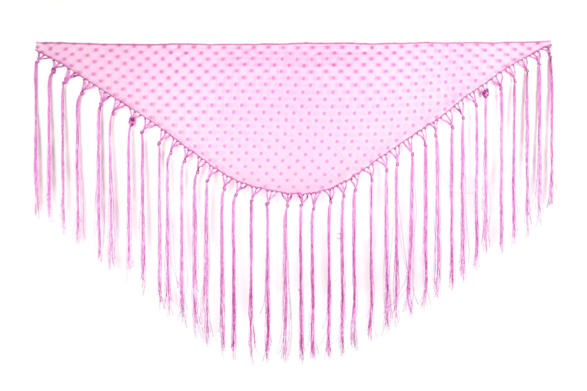 Mantoncillo De Flamenca Plumeti Malva Para Niña MiBebesito