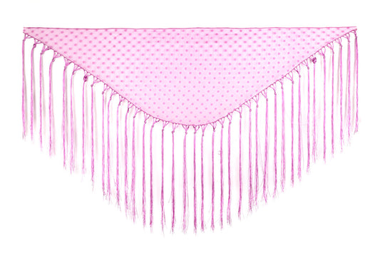Mantoncillo De Flamenca Plumeti Malva Para Niña MiBebesito