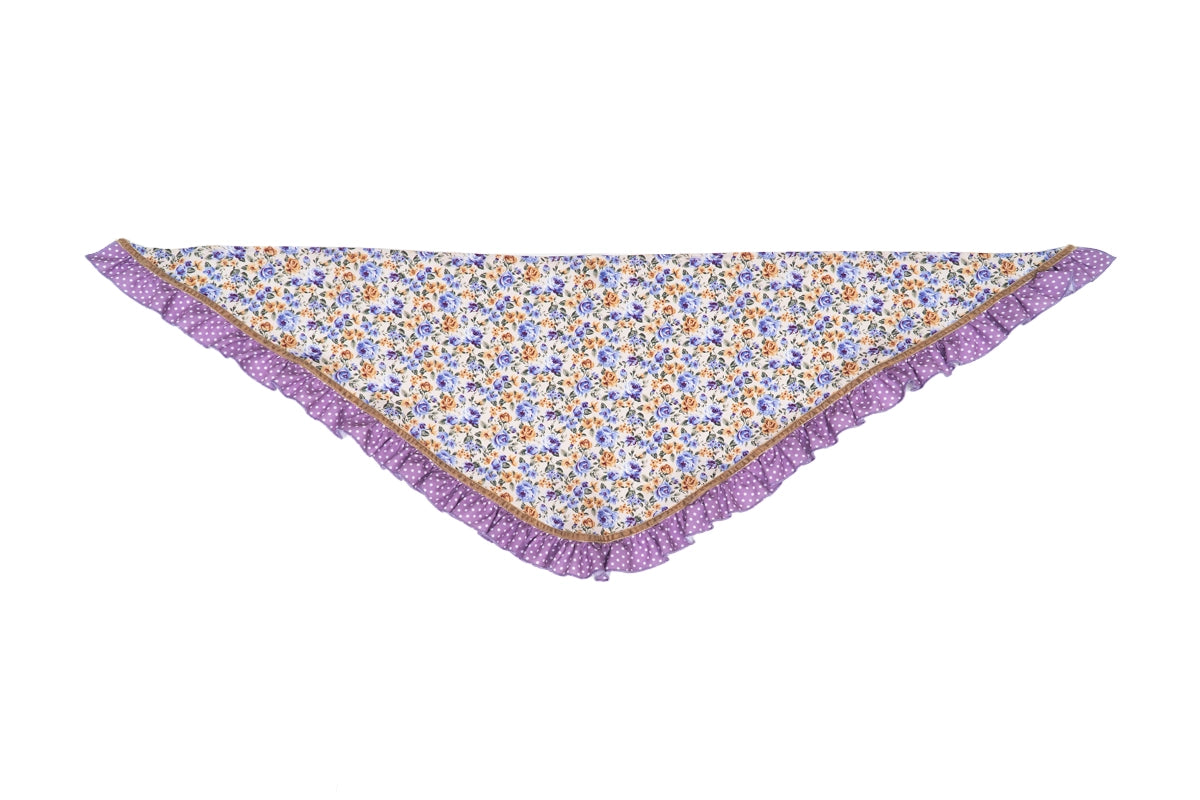 Pañoleta niña Liberty malva y beige MiBebesito