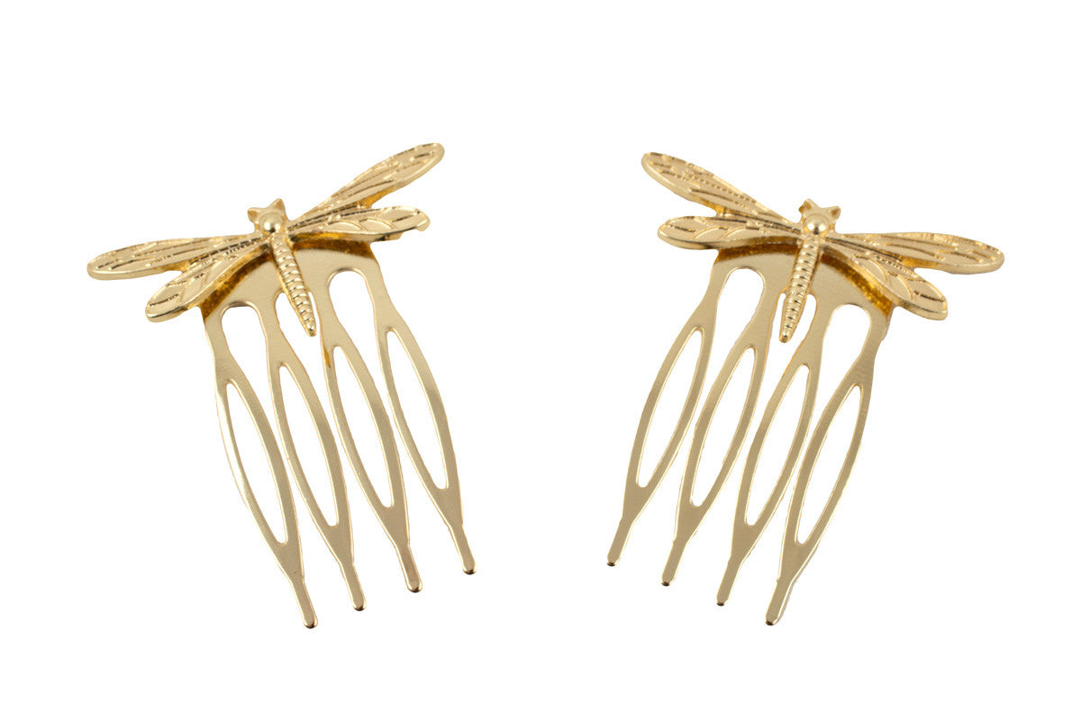Peinecillo libélula dorado