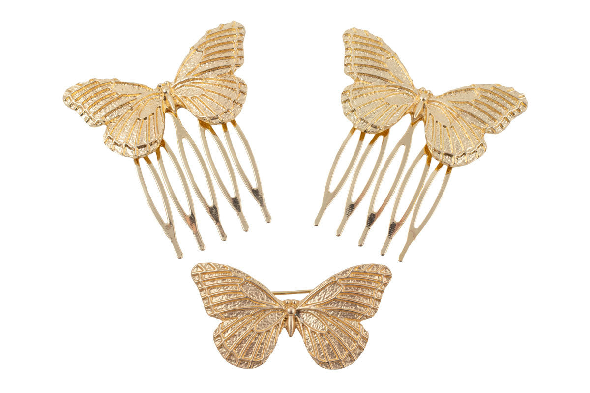 Peinecillo oro mariposa grande