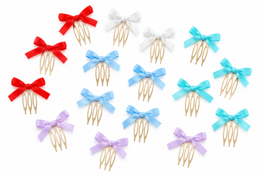 Peinecillos Mini Lazo Para Niña (Pack 2 Unidades)