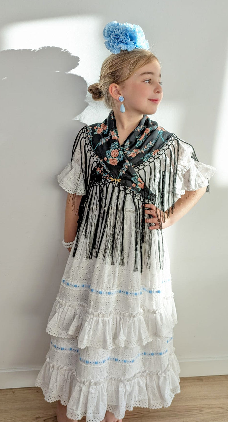 Vestido de flamenca perforado